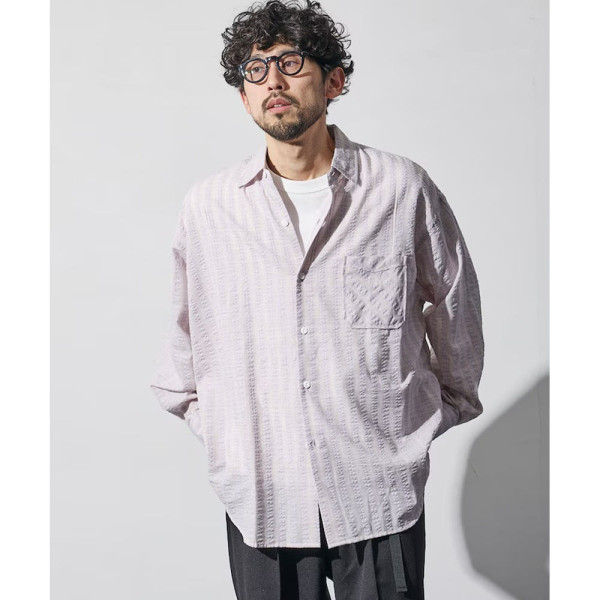 프릭스스토어 힌슨 별주 시아사커 레귤러카라 롱슬리브 체크 셔츠 3컬러 1001233600042