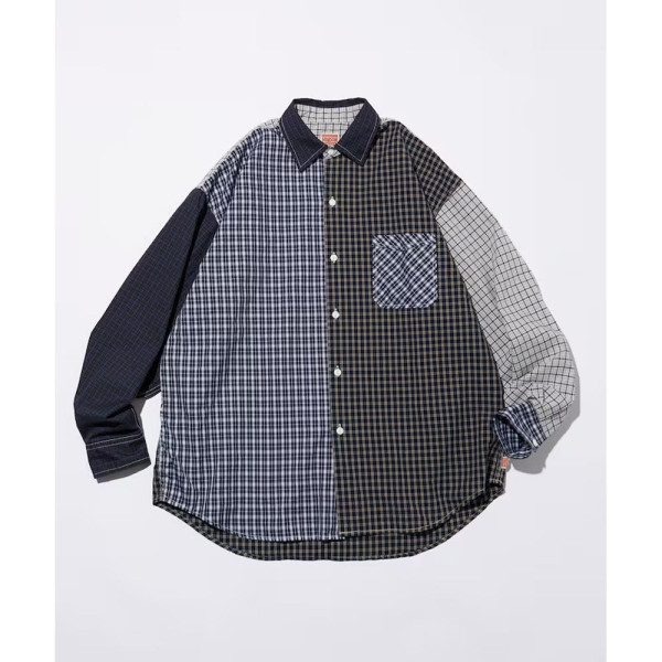 프릭스스토어 힌슨 별주 릴랙스핏 브로드 스트라이프 크레이지 패턴 레귤러카라 셔츠 4컬러 1001233600043