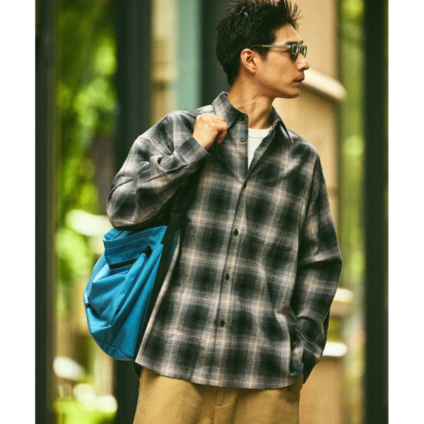 프릭스스토어 릴랙스핏 옴브레체크 넬 셔츠 5컬러 1201248900279