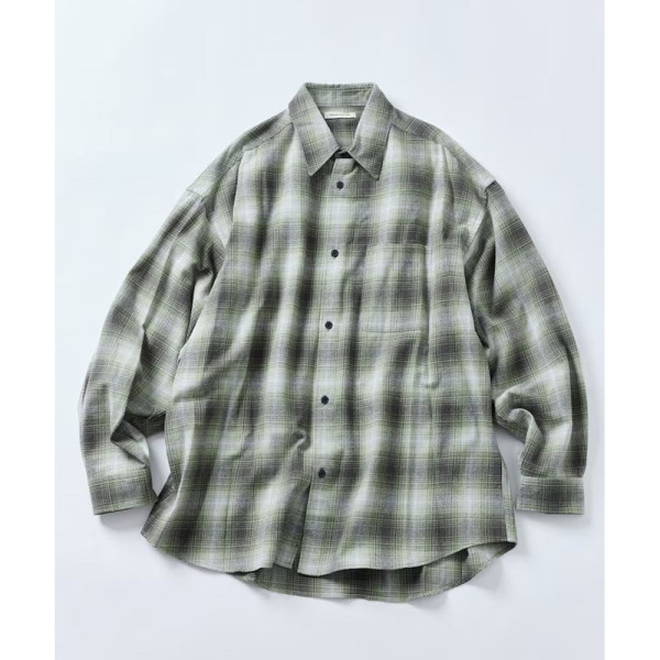 프릭스스토어 릴랙스핏 옴브레체크 넬 셔츠 5컬러 1201248900279