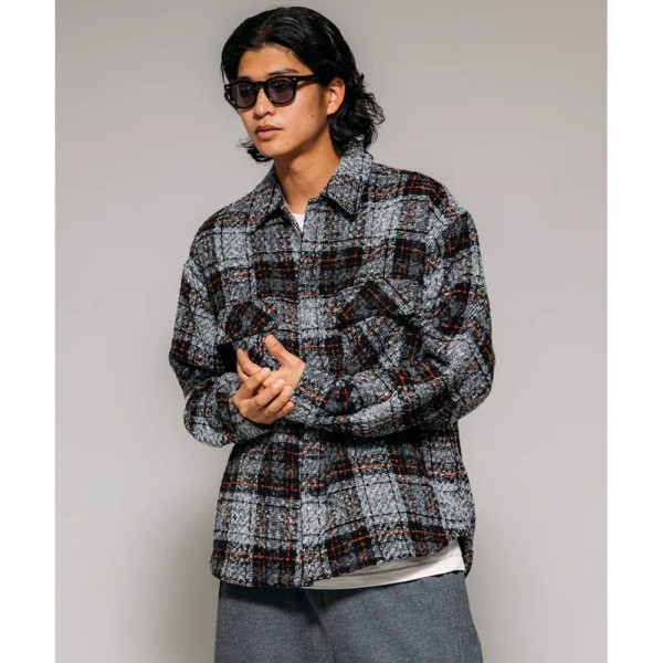 프릭스스토어 폴리트위드 CPO 체크 셔츠재킷 3컬러 1001248900763