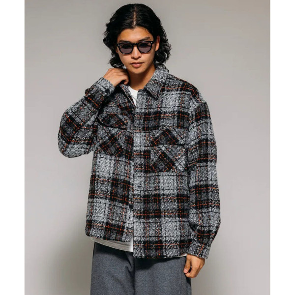 프릭스스토어 폴리트위드 CPO 체크 셔츠재킷 3컬러 1001248900763