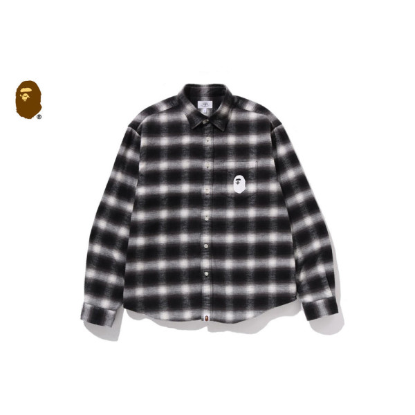 베이프 블록 체크 릴랙스 핏 셔츠 3컬러 1L70131005