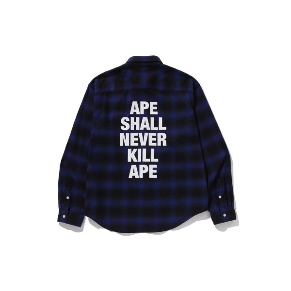 베이프 블록 체크 릴랙스 핏 셔츠 3컬러 1L70131005