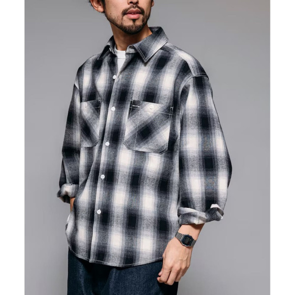 프릭스스토어 체크 플란넬 워크셔츠 3컬러 1001248900765