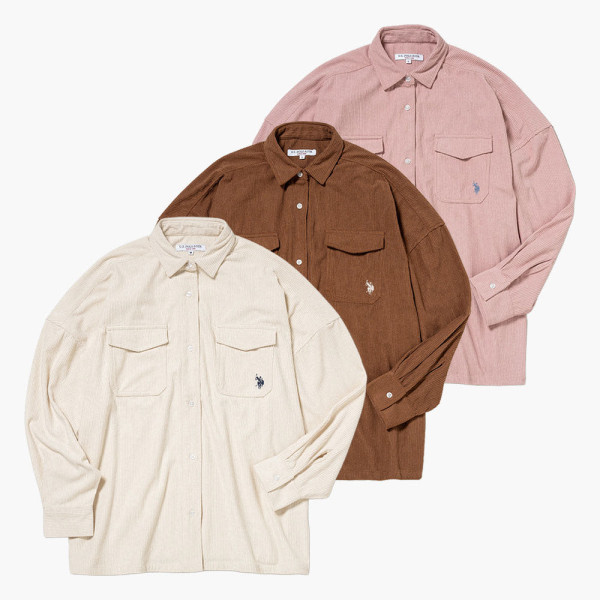 U.S. POLO ASSN. 유에스폴로에센 레귤러 컬러 체크 셔츠 더블 호스맨 자수 4컬러 PLL53702