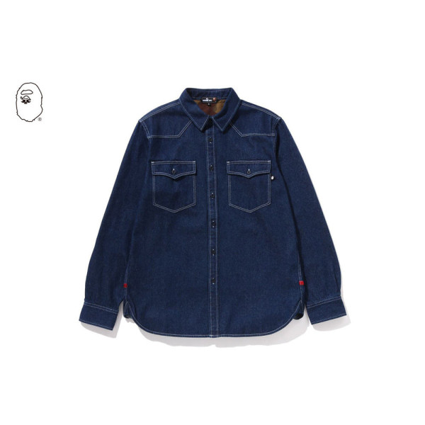 베이프 데님 샴브레이 셔츠 2컬러 7L70131301