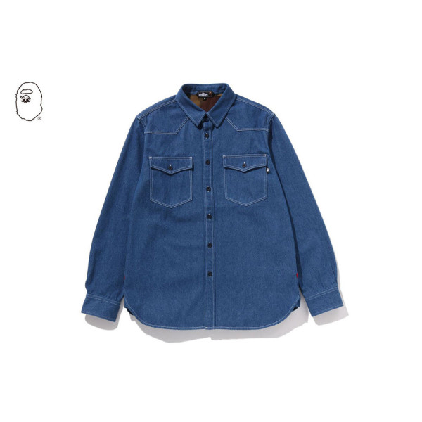 베이프 데님 샴브레이 셔츠 2컬러 7L70131301