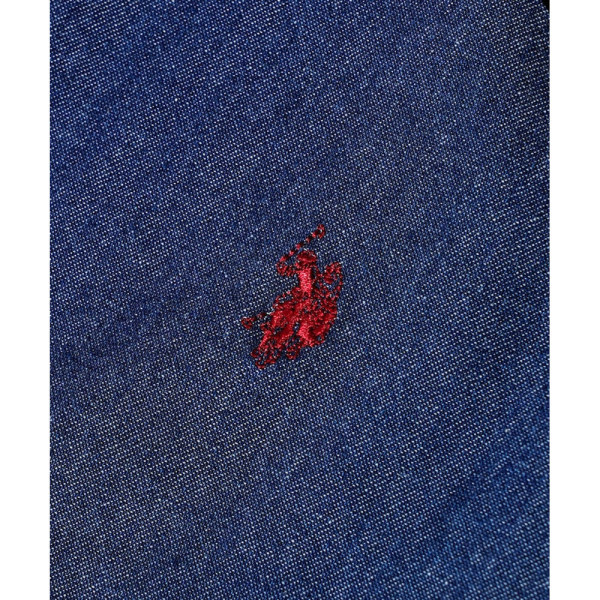 U.S. POLO ASSN. 유에스폴로에센 PUBLUX 별주 원포인트 자수 데님 셔츠 3컬러 3101291600010