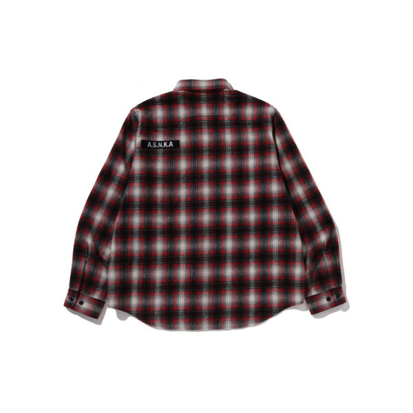 베이프 플란넬 체크 테크티컬 셔츠 2컬러 1L70131006