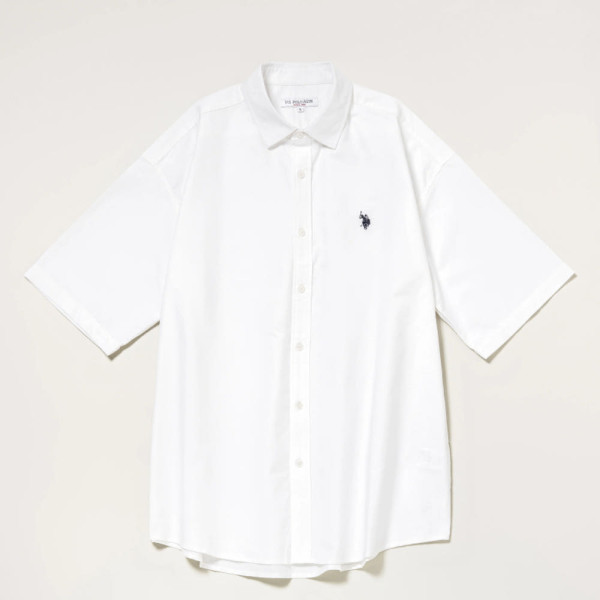 U.S. POLO ASSN. 유에스폴로에센 더블 호스맨 자수 옥스포드 반팔 셔츠 3컬러 PLM52701DQ
