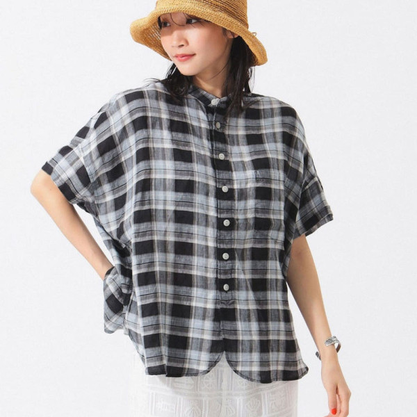 빔즈 보이 린넨 체크 반팔 셔츠 3컬러 13-01-0135-803