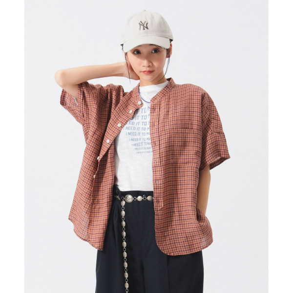 빔즈 보이 린넨 체크 반팔 셔츠 3컬러 13-01-0135-803