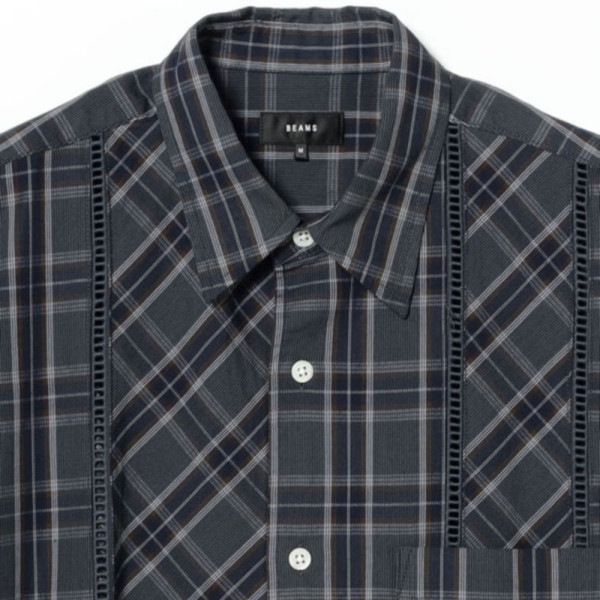 빔즈 레이스 격자체크 셔츠 2컬러 11-01-0563-803