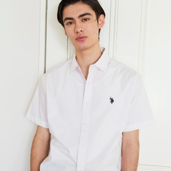 U.S. POLO ASSN. 유에스폴로에센 레귤러 카라 브로드 반팔셔츠 더블홀스맨 자수 3컬러 PLM52710