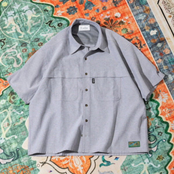 프릭스스토어 별주 폭스파이어 옥스포드 피싱 숏포켓 반팔 셔츠 3컬러 1005408400004