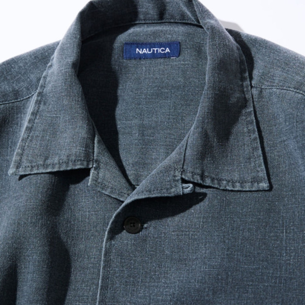 프릭스스토어 노티카 와이드 실루엣 페이드 가공 오픈 카라 반팔 셔츠 2컬러 1005207500008