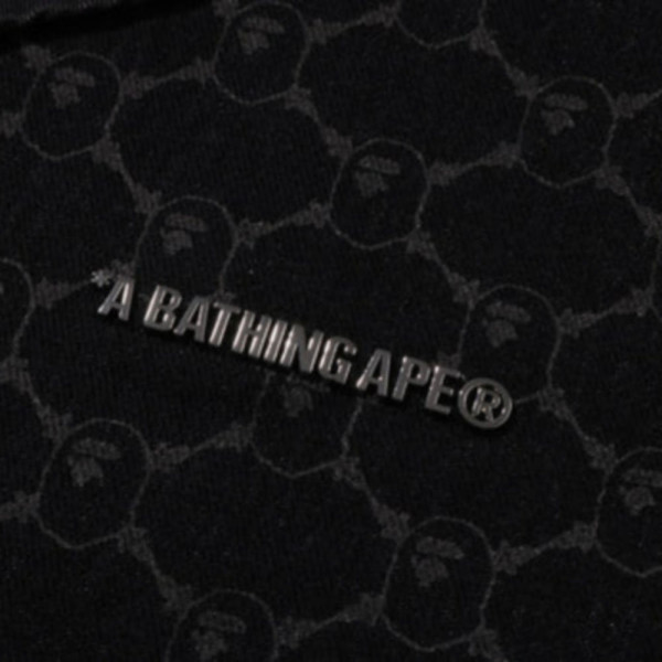 베이프 칼리지 모노그램 베이스볼 SS 데님 셔츠 2컬러 1L30132304