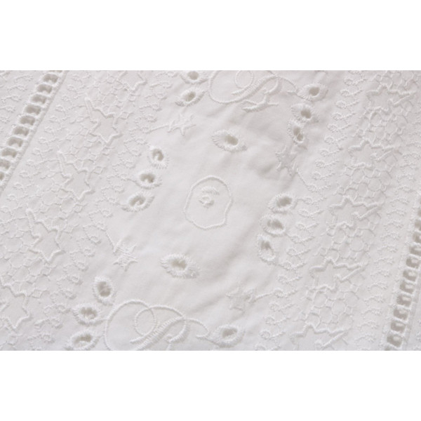 베이프 엠브로이더리 오픈 칼라 SS 셔츠 2컬러 1L30132305