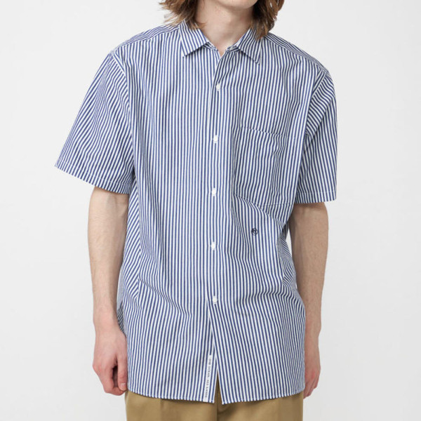 나나미카 레귤러 칼라 윈드 S/S 셔츠 화이트 S25SG123