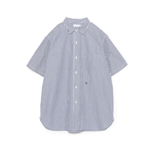 나나미카 레귤러 칼라 윈드 S/S 셔츠 화이트 S25SG123