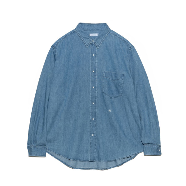 나나미카 레귤러 카라 라이트 데님 셔츠 2컬러 S25SG087