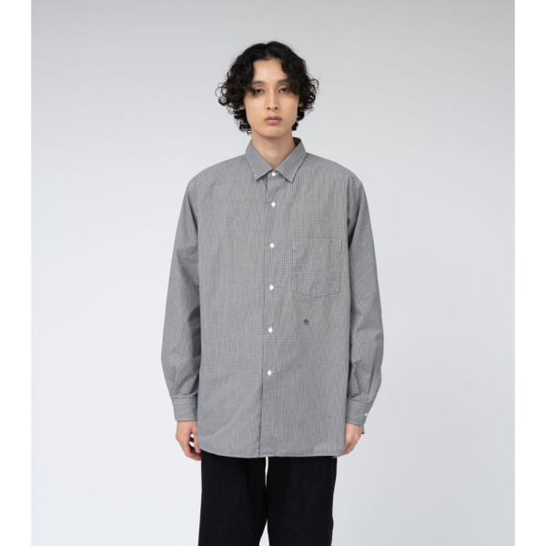 나나미카 레귤러 카라 깅엄 체크 윈드 셔츠 2컬러 S25SG094