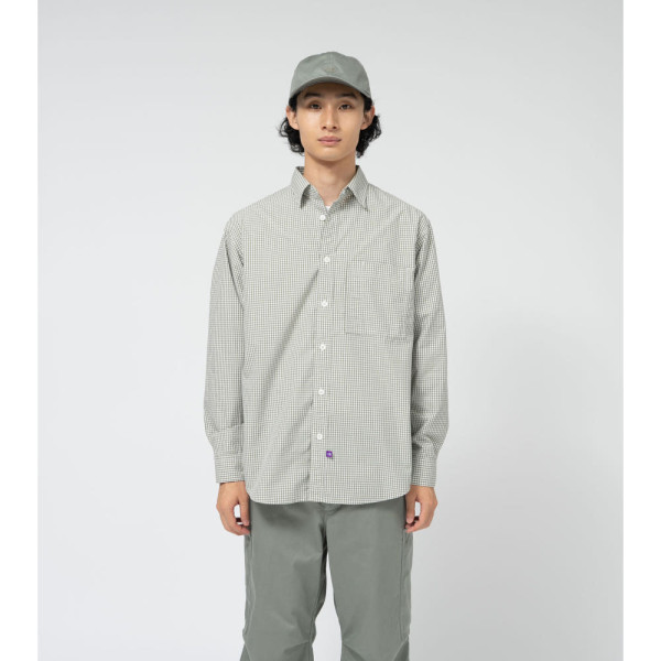노스페이스 퍼플라벨 레귤러 카라 깅엄 필드 셔츠 2컬러 N25SG100