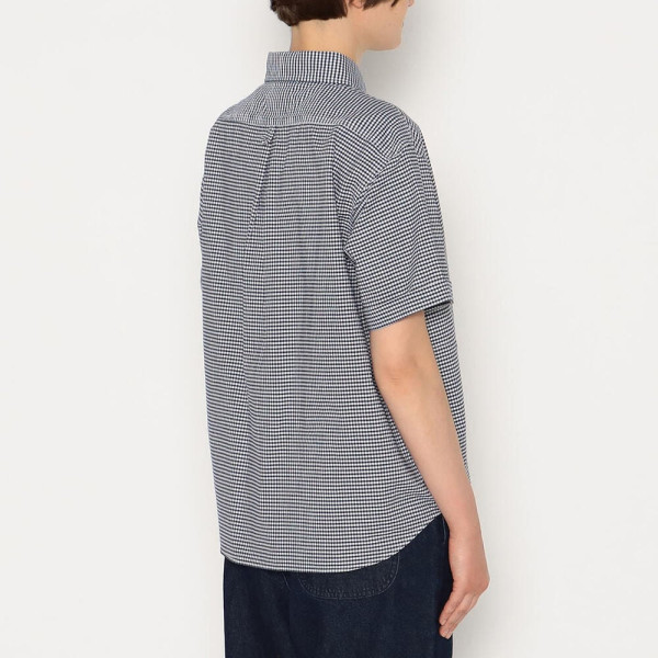 단톤 여성 옥스퍼드 라운드 카라 풀오버 패턴 반팔 셔츠 2컬러 DT-B0283 OXP DNB251L104-0006