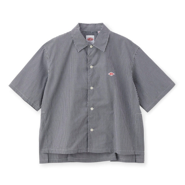 단톤 여성 옥스퍼드 라운드 카라 풀오버 패턴 반팔 셔츠 2컬러 DT-B0283 OXP DNB251L104-0006