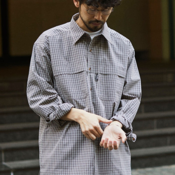 프릭스스토어 폭스파이어 별주 피싱 포켓 롱 슬리브 체크 셔츠 4컬러 1001408400004