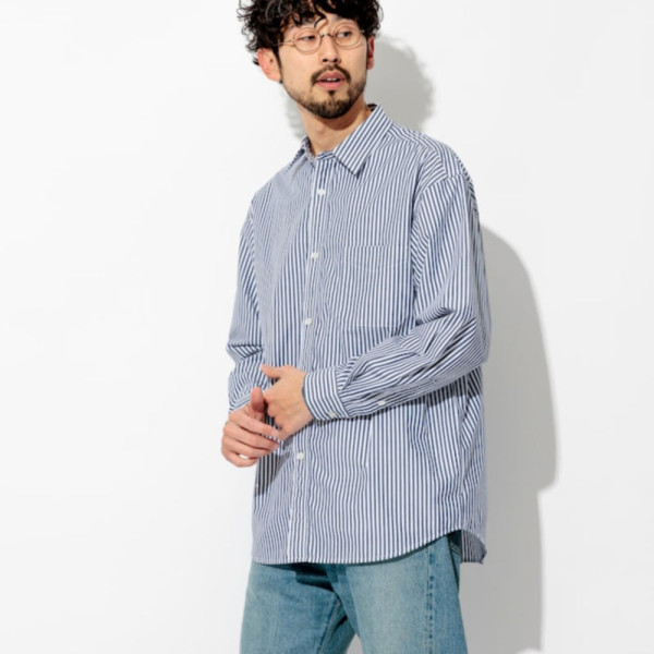 프릭스스토어 타입라이터 레귤러 카라 롱 슬리브 스트라이프 셔츠 3컬러 1001248900756