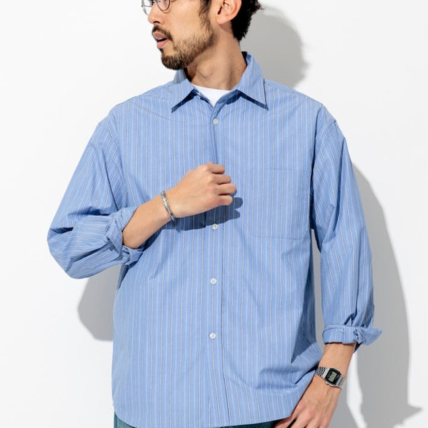 프릭스스토어 타입라이터 레귤러 카라 롱 슬리브 스트라이프 셔츠 3컬러 1001248900756