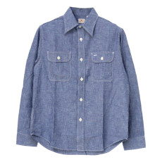 슈가케인 SUGAR CANE 블루 샴브레이 워크 셔츠 SC27850