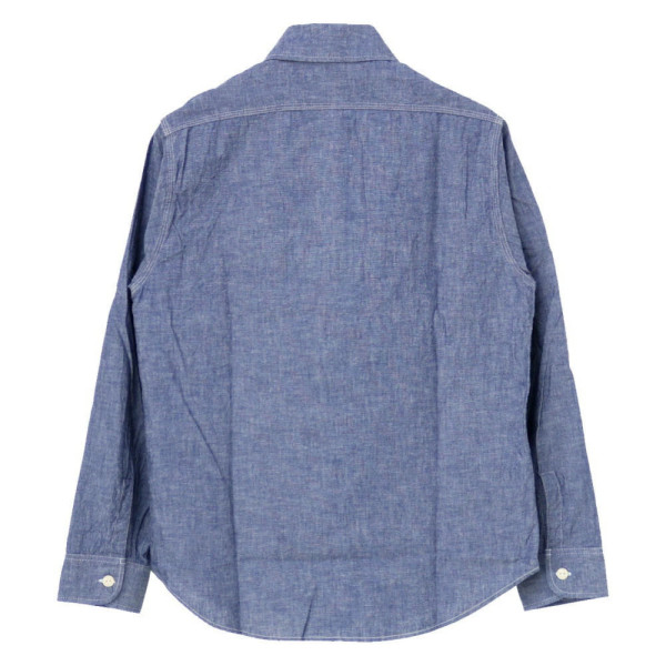 슈가케인 SUGAR CANE 블루 샴브레이 워크 셔츠 SC27850
