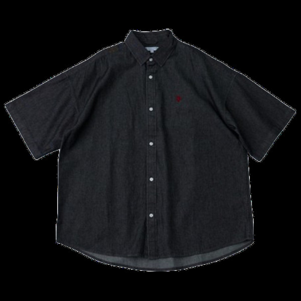 퍼블럭스 U.S. POLO ASSN. 유에스폴로에센 별주 자수 데님 쇼트 슬리브 셔츠 3컬러 3105291600005