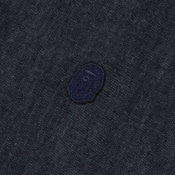 베이프 원포인트 라이트 웨이트 데님 롱 슬리브 셔츠 2컬러 1L30131305