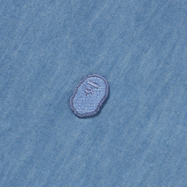 베이프 원포인트 라이트 웨이트 데님 롱 슬리브 셔츠 2컬러 1L30131305