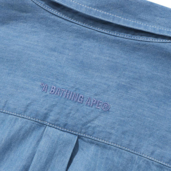 베이프 원포인트 라이트 웨이트 데님 롱 슬리브 셔츠 2컬러 1L30131305