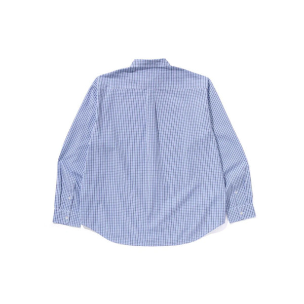 베이프 원포인트 체크 포플린 롱 슬리브 셔츠 2컬러 1L30131304