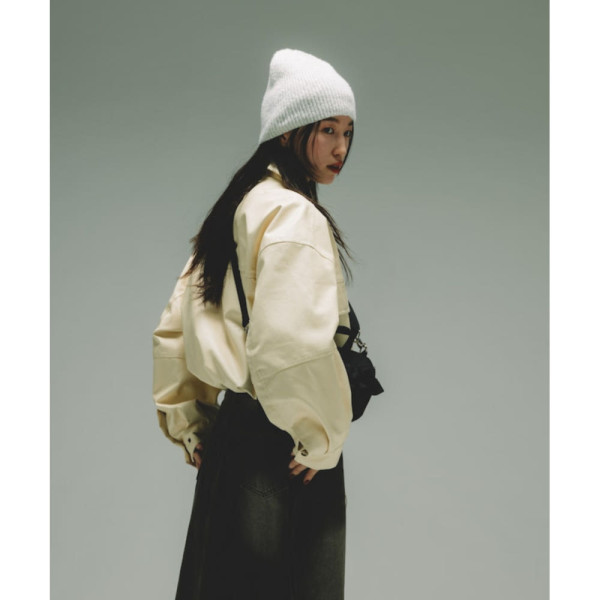 프릭스스토어 페이크 가죽 쇼트 블루종 재킷 3컬러 1153248901463