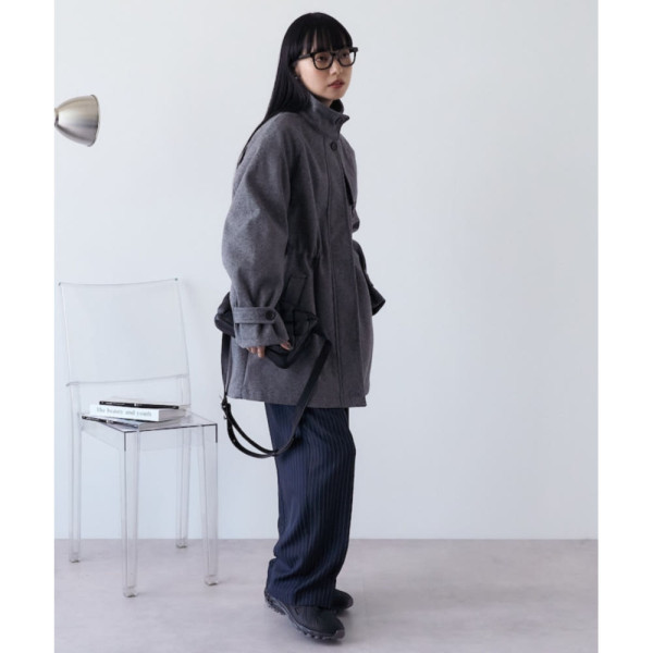 프릭스스토어 울리 하이넥 개더 코트 3컬러 1151248900163