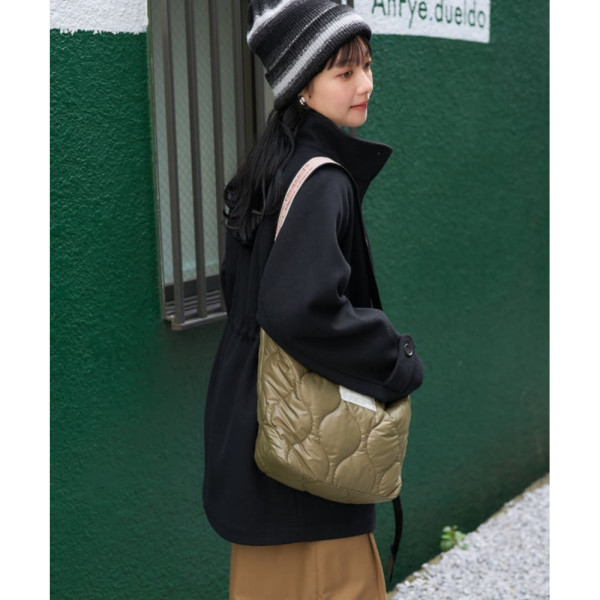 프릭스스토어 울리 하이넥 개더 코트 3컬러 1151248900163