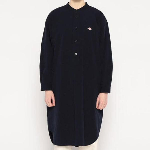 단톤 여성 코튼 워셔 밴드 카라 롱셔츠 2컬러 DT-B0342 MUG DNB252L203-0003