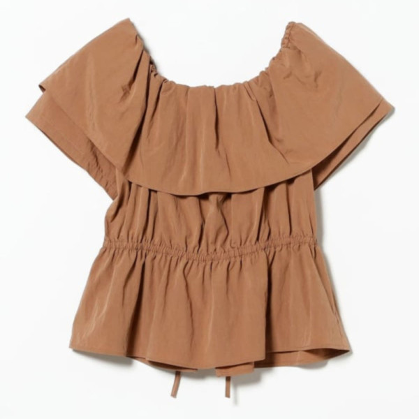 레이 빔즈 러플 카라 오프 더 숄더 블라우스 3컬러 61-01-0940-462