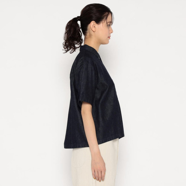 단톤 여성 데님 던가리 반소매 B.D 셔츠 2컬러 DT-B0336 DUG DNB251L104-0013