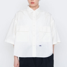 노스페이스 퍼플라벨 여성 버튼 다운 필드 S/S 크롭 셔츠 2컬러 N25SG135