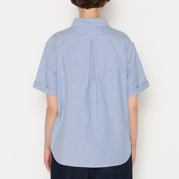 단톤 여성 옥스퍼드 라운드 카라 풀오버 패턴 반팔 셔츠 2컬러 DT-B0283 SOX DNB251L104-0005