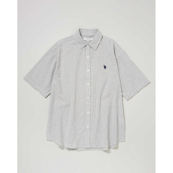 U.S. POLO ASSN. 유에스폴로에센 더블홀스맨 자수 레귤러 카라 브로드 반팔 셔츠 6컬러 PLM51703