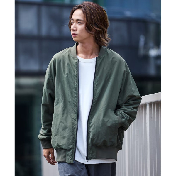 프릭스스토어 릴랙스핏 나일론 플리스 리버시블 MA-1 집업 블루종 5컬러 1251248900726